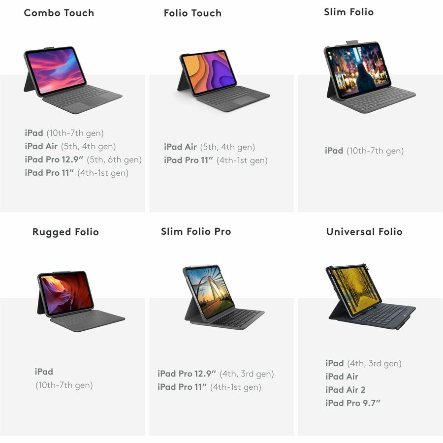 Logitech Combo Touch Keyboard/Cover Case (Folio) for 12.9 Logitech Combo Touch Keyboard/Cover Case (Folio) for 12.9